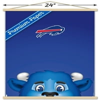 Buffalo Bills - S. Preston kabala Billy fali poszter fa mágneses kerettel, 22.375 34